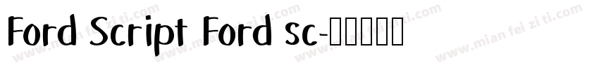 Ford Script Ford sc字体转换